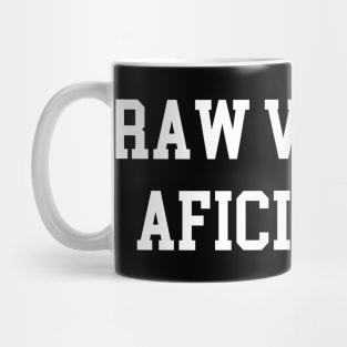 Raw Vintage Aficionado - White Lettering Mug